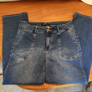 High Rise Blue Jeans